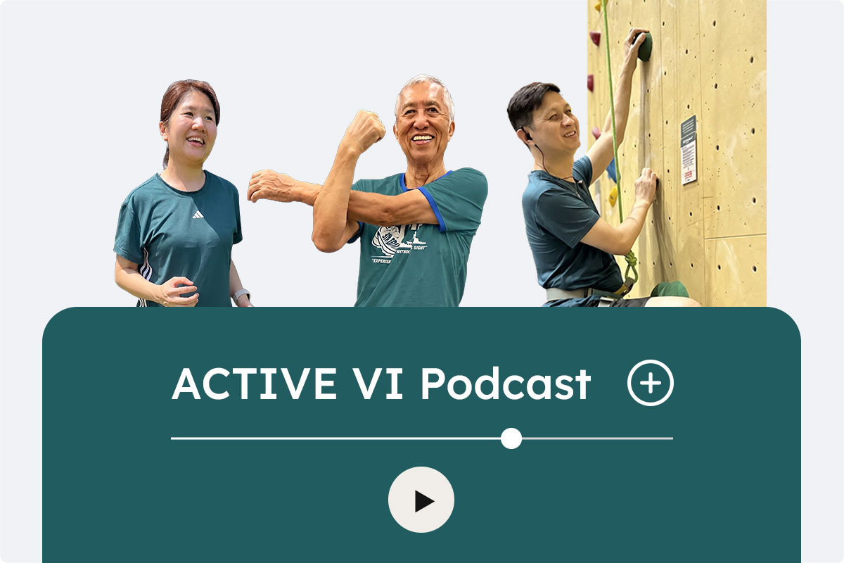 ACTIVE VI Podcast Episode: Finding Your Pace – Running, Sighted Guides, and Self-Advocacy, featuring Sebastian, Uncle James, and Verlyn.